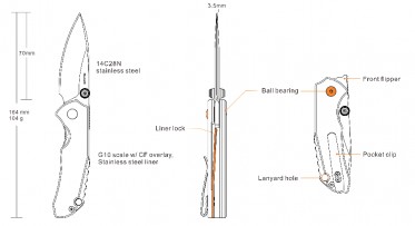 Nůž Ruike P671-CB